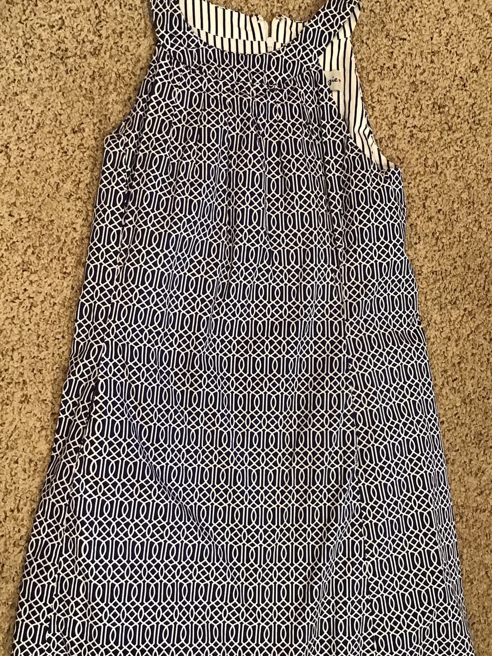 Cotton summer dress with cut out shoulders
